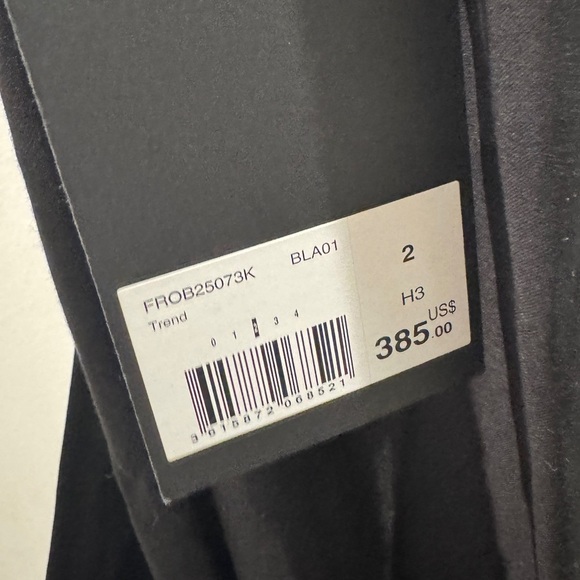 NWT The Kooples Black Long Sleeve V Neckline Maxi Dress Size 2 - Picture 16 of 17